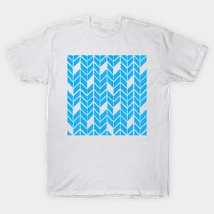 Broken Chevron Pattern - Sky Blue T-Shirt